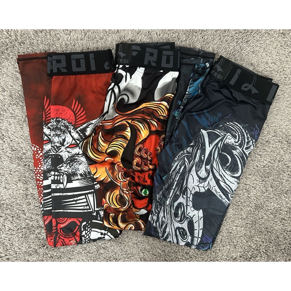Men's LAFROI Leggings Lot Of 3 Pairs Size M